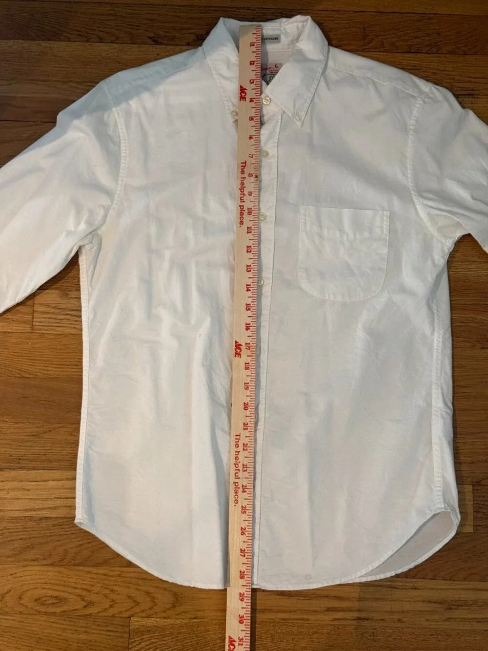 J. Crew slim untucked white cotton shirt - size small - Picture 5 of 6